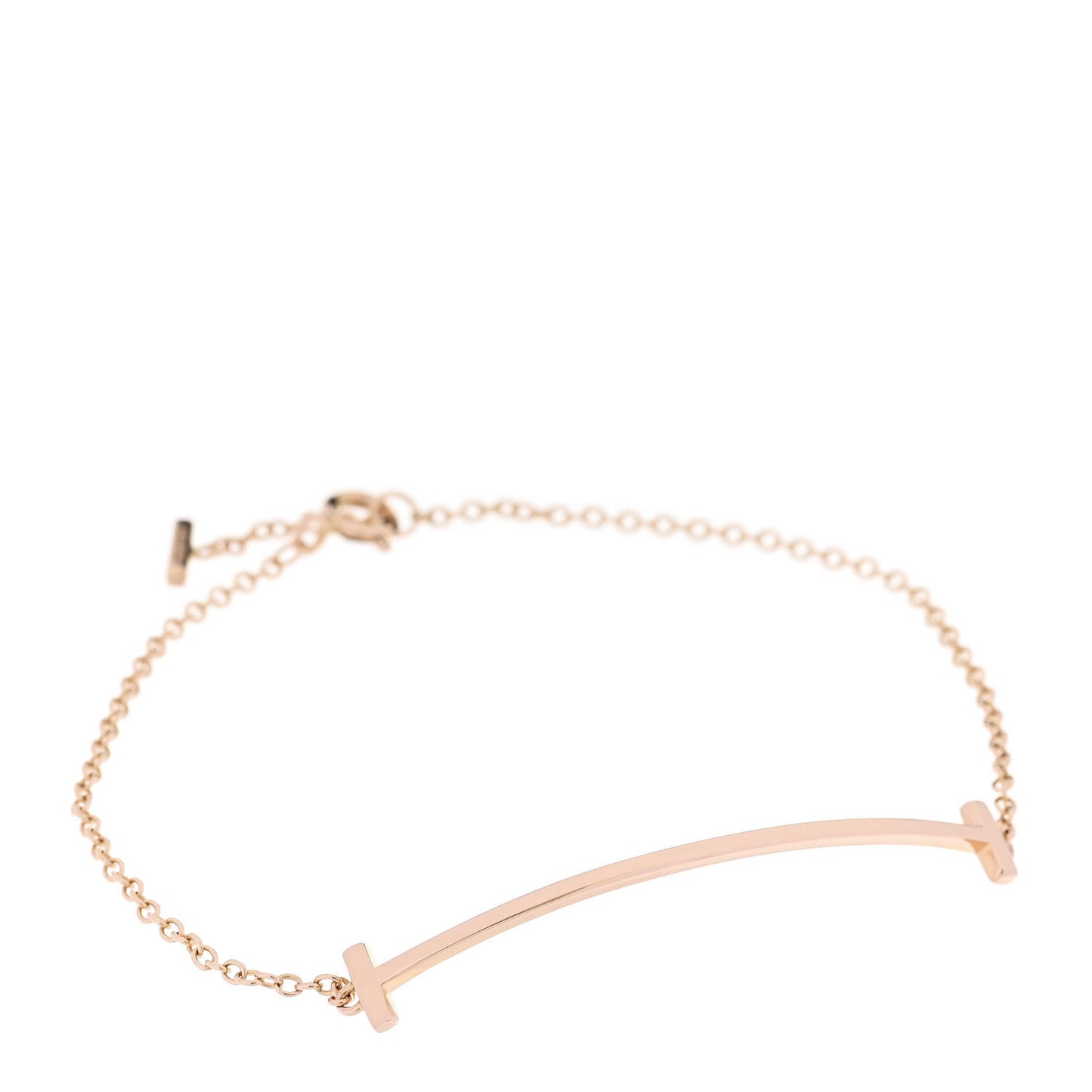 18K Rose Gold T Smile Bracelet