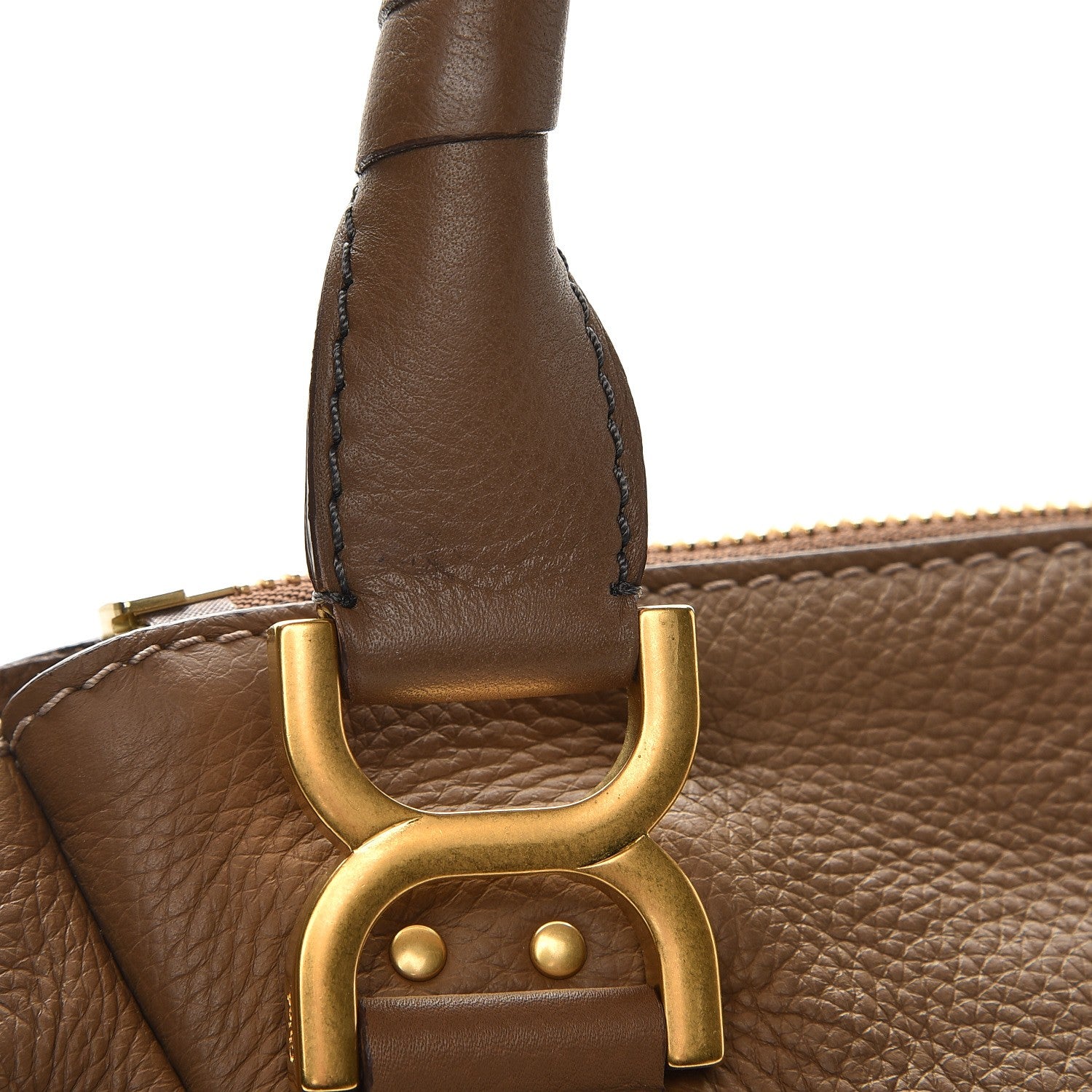 Chloe Calfskin Medium Marcie Satchel Barbour Khaki 9 of 12