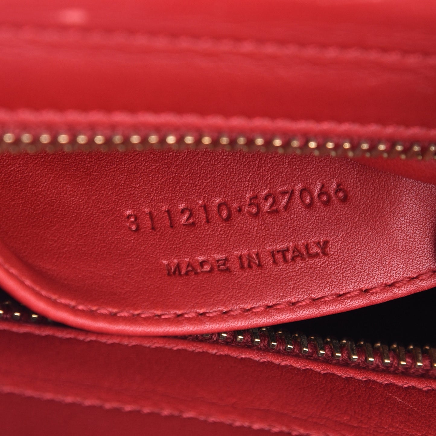 Calfskin Small Classic Y Cabas Red