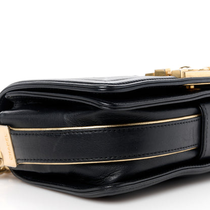Chanel Sheepskin Braided Small Boy Reverso Flap Black 9 of 10