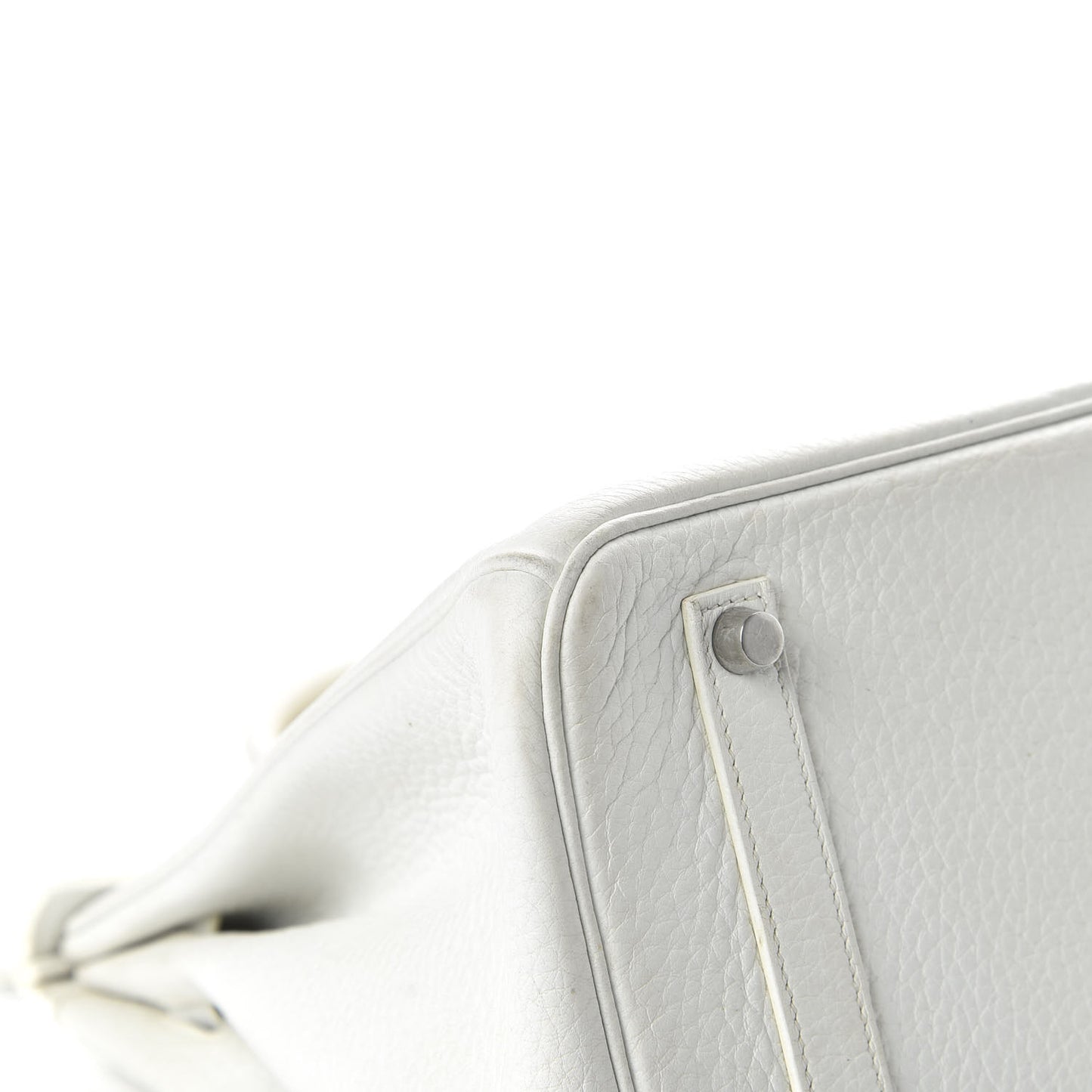Taurillon Clemence Birkin 35 White
