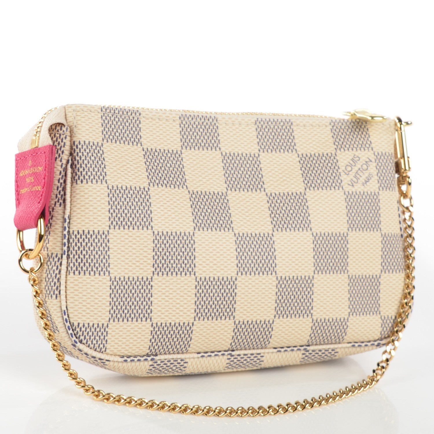 Louis Vuitton Damier Azur 2015 Christmas Animation Mini Pochette Accessories 3 of 8