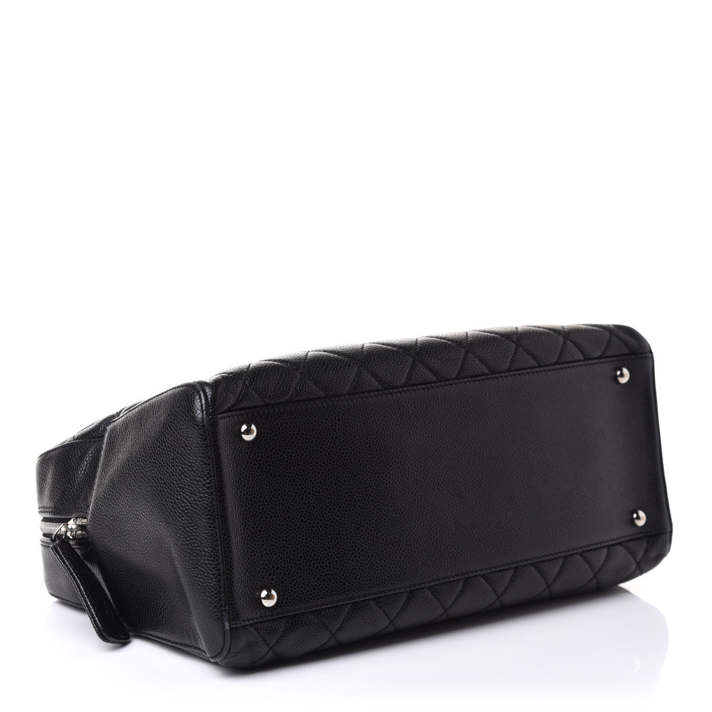 Caviar Quilted Bowler Black