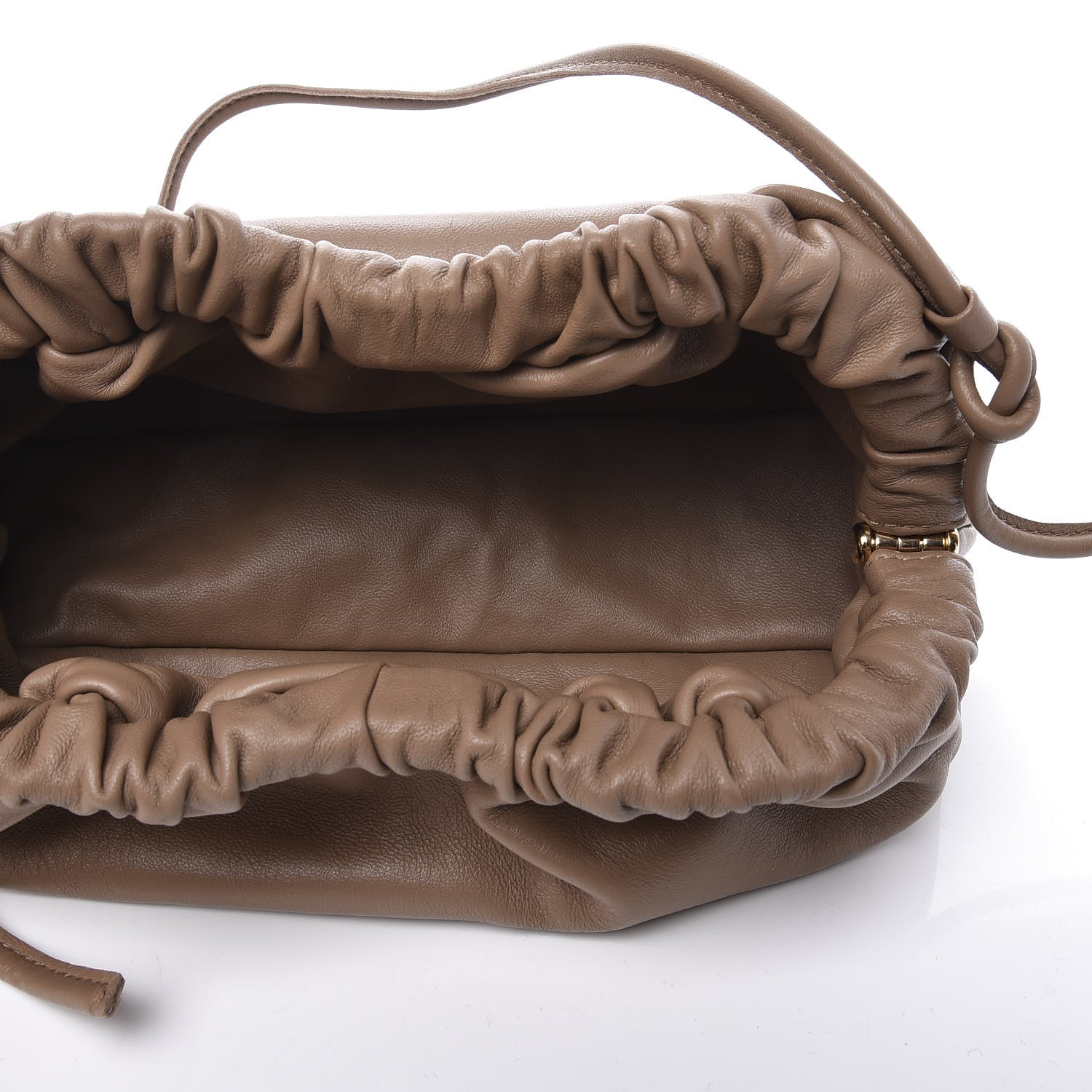 Mansur Gavriel Lambskin Cloud Mini Clutch Biscotto 4 of 11