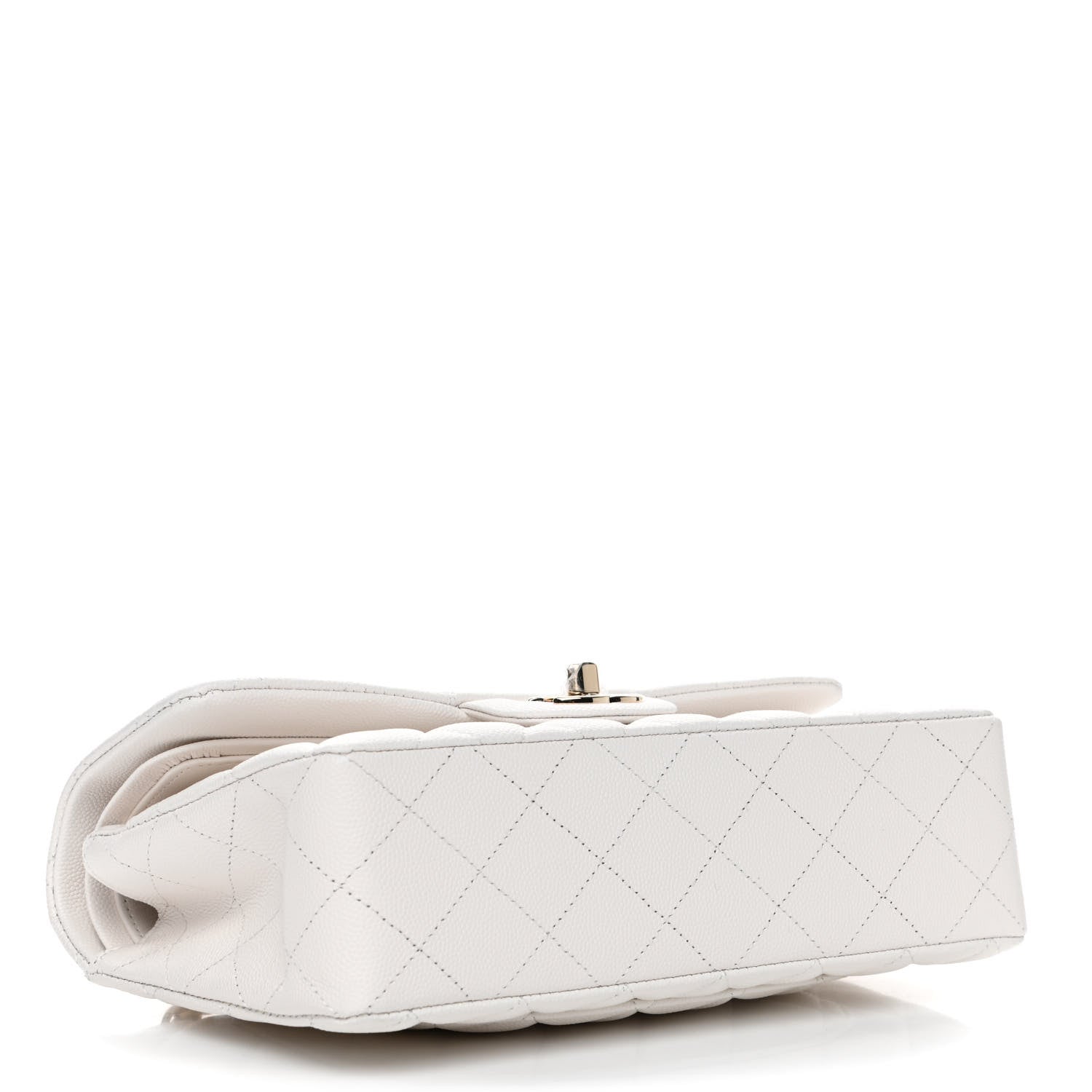 Chanel Caviar Quilted Small Double Flap White 3 of 4
