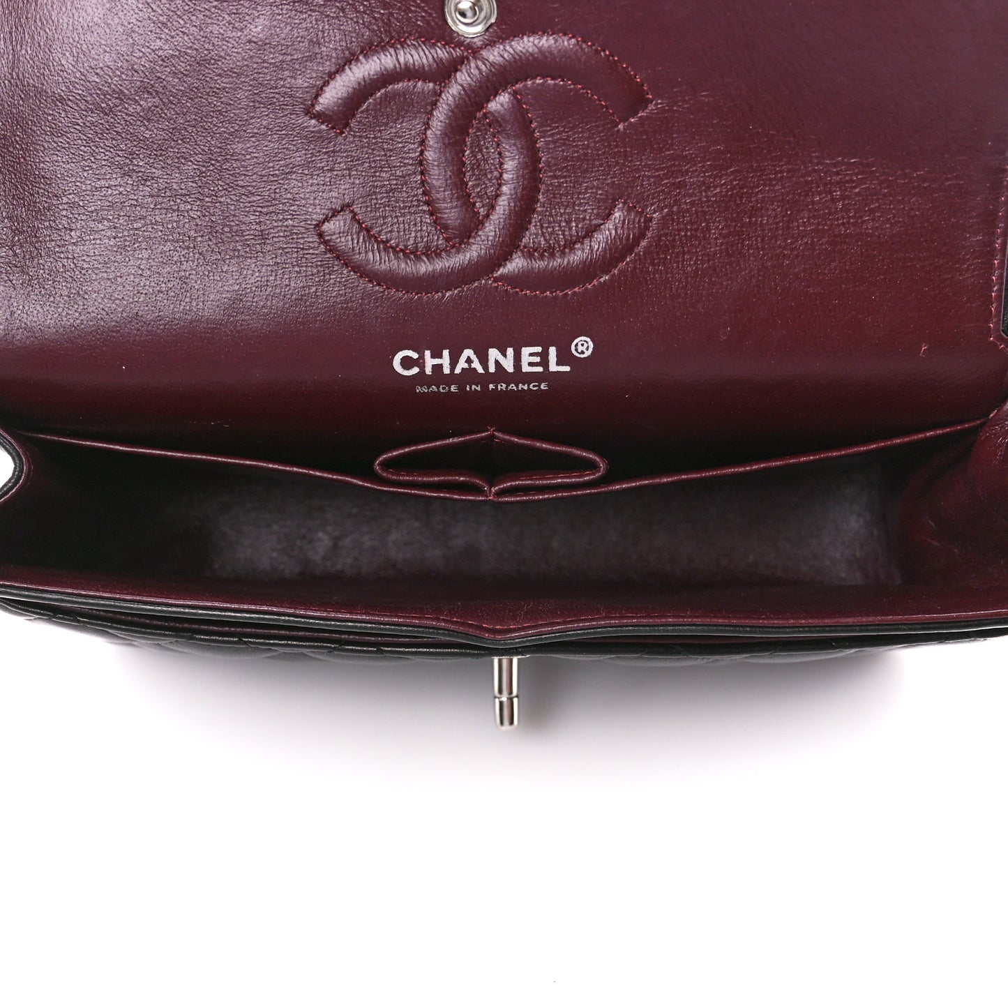 Lambskin Quilted Small Double Flap Black