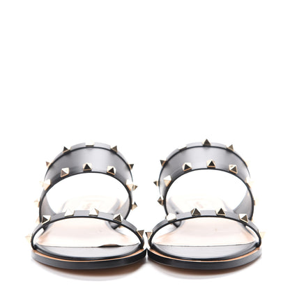 Valentino Garavani Nappa Rockstud Flat Sandals 41 Black 2 of 12