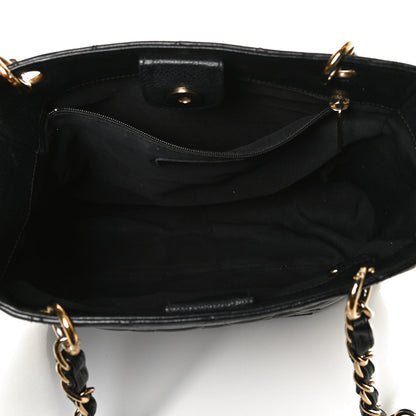 Chanel Caviar Quilted Petit Shopping Tote PST Black 5 of 11