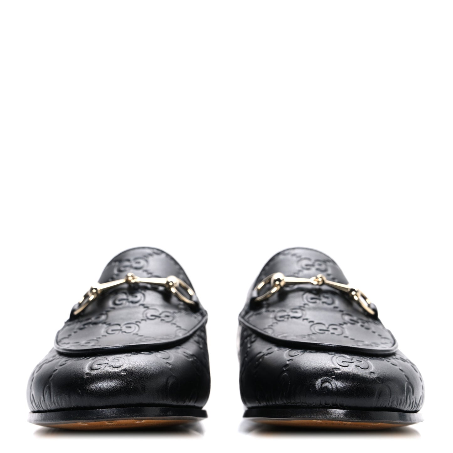 Betis Glamour Calfskin Guccissima Womens Jordaan Loafers 38 Black