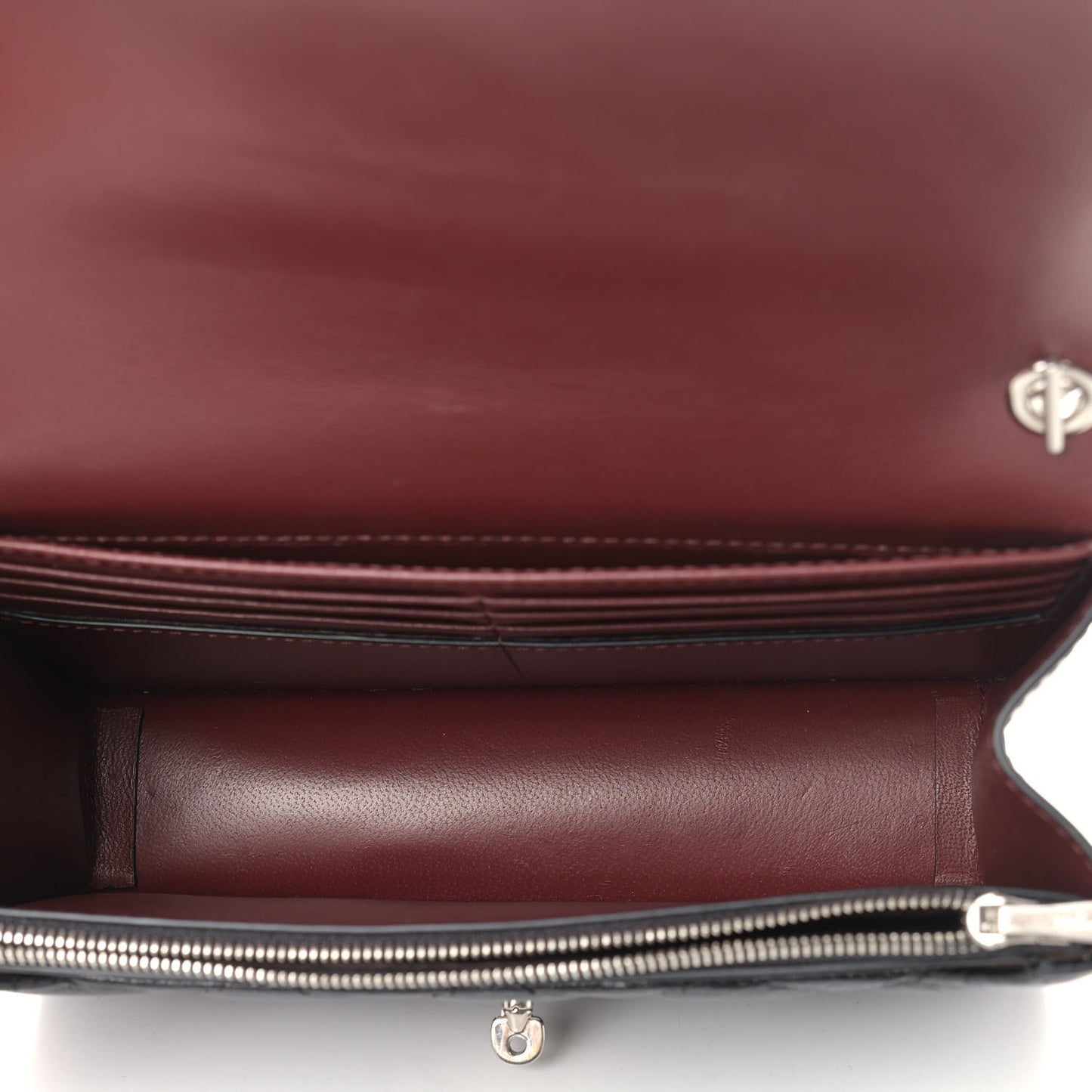 Small Quilted Classic Grain Calfskin Small Darley Black