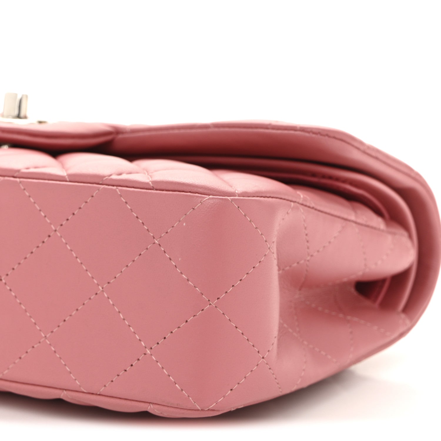 Chanel Lambskin Quilted Small Double Flap Pink 10 of 13