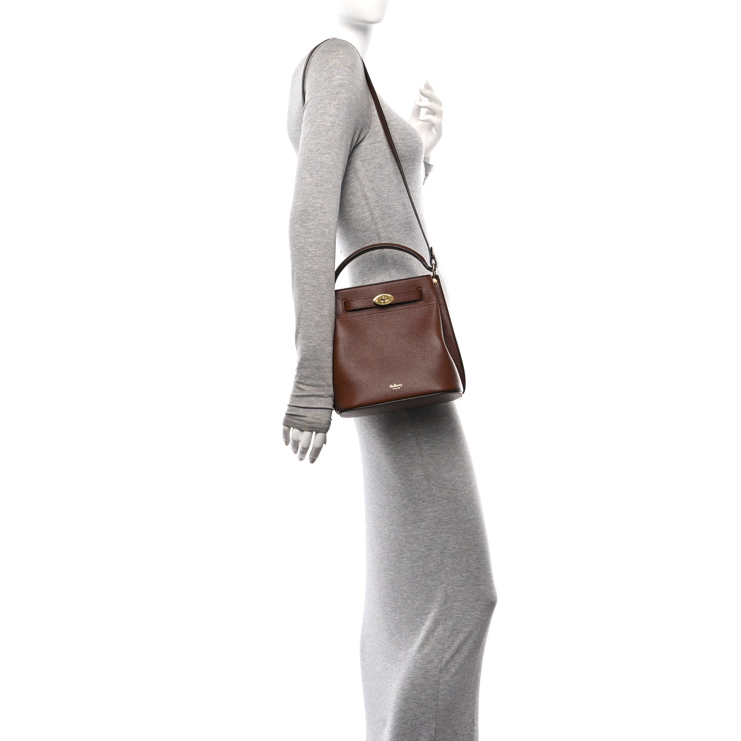 Mulberry Grained Calfskin Islington Bucket Bag Oak 2 of 9