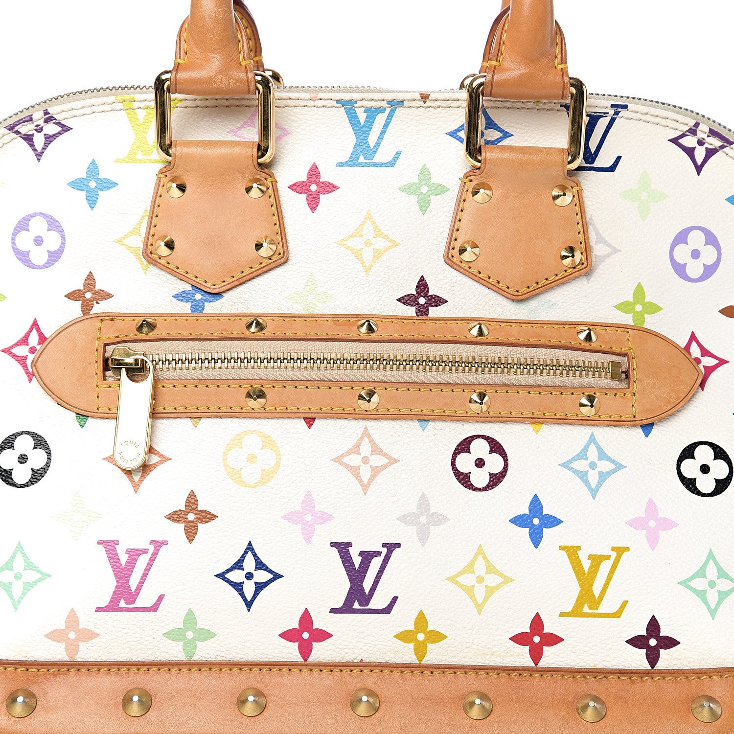 Louis Vuitton Monogram Multicolor Alma White 7 of 11