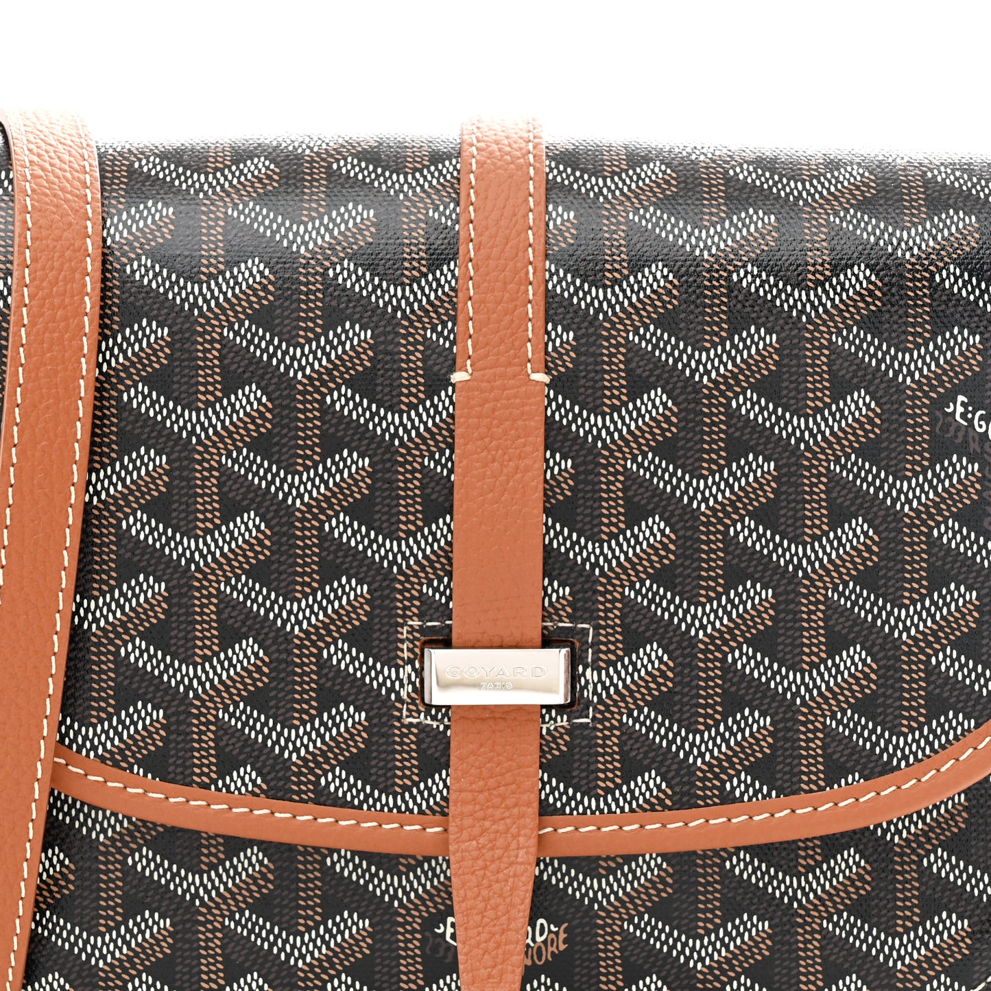 Goyardine Belvedere II PM Messenger Bag Black Gold