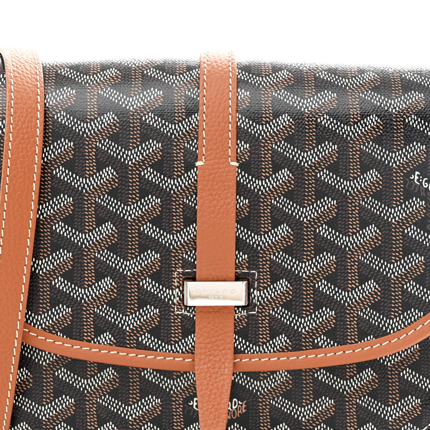 Goyard Goyardine Belvedere II PM Messenger Bag Black Gold 7 of 9