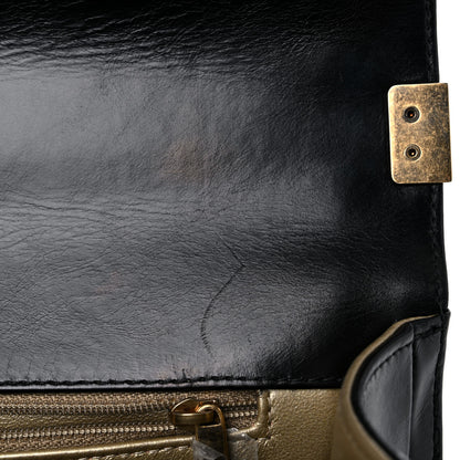 Chanel Hot Stamping Calfskin Tale Of Salzburg New Medium Boy Flap Black 15 of 19
