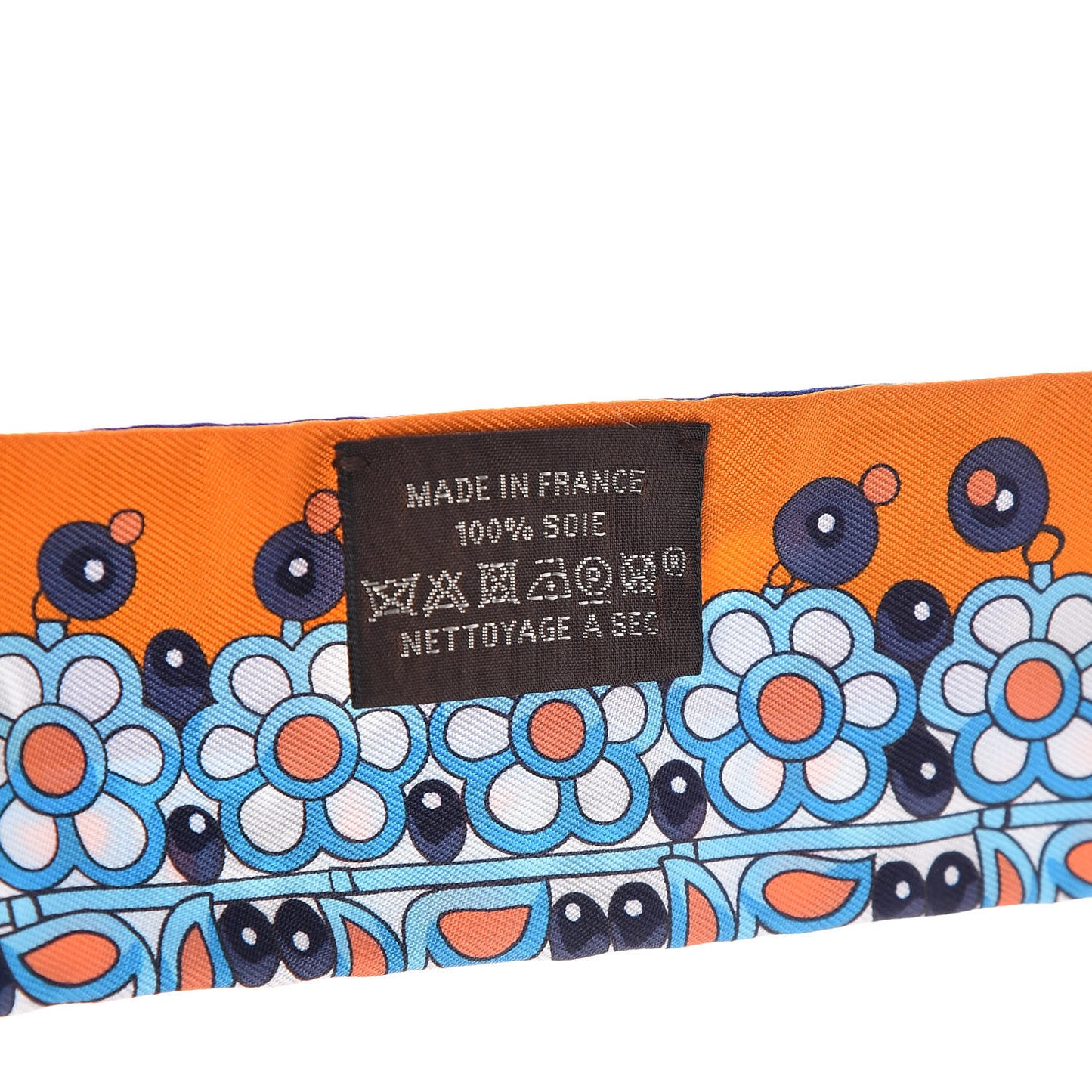Silk Parures Des Maharajas Twilly Bleu Royal Orange Turquoise