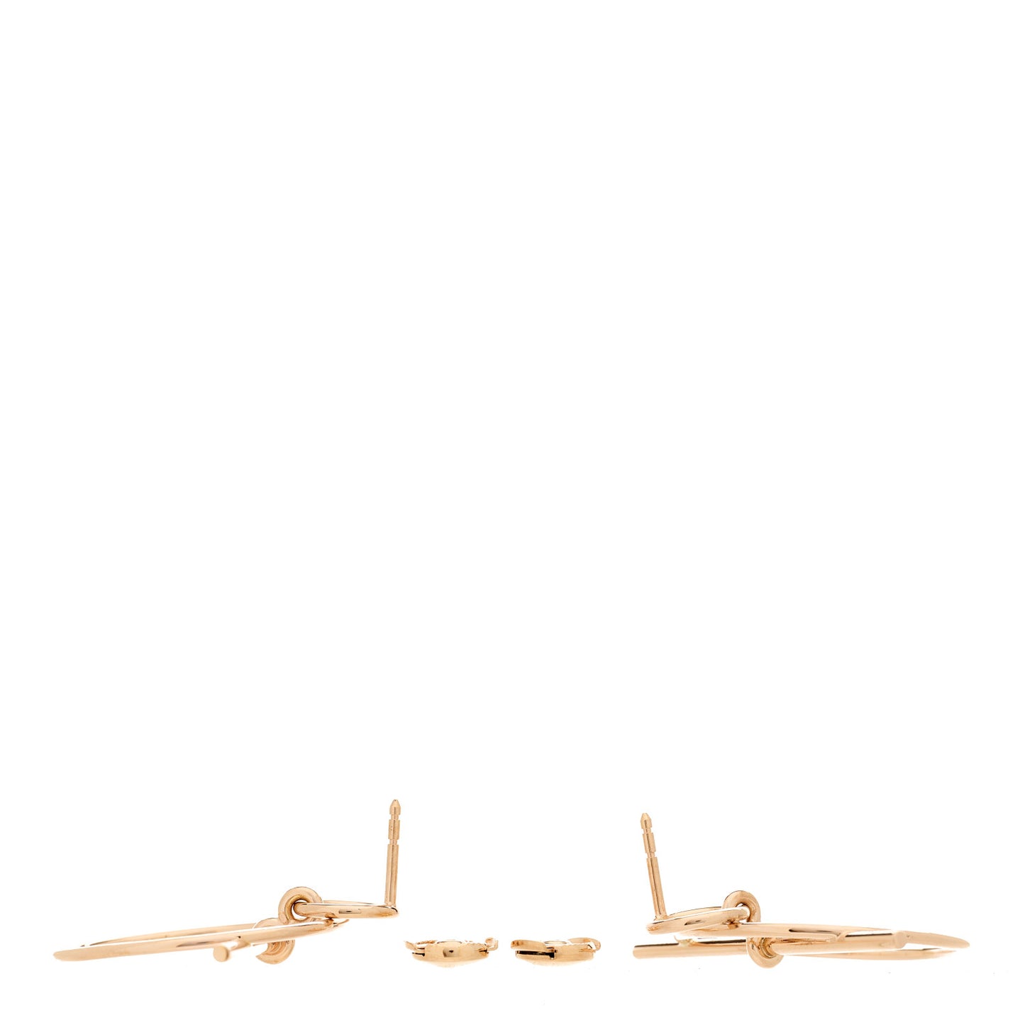 18K Rose Gold PM Loop Earrings