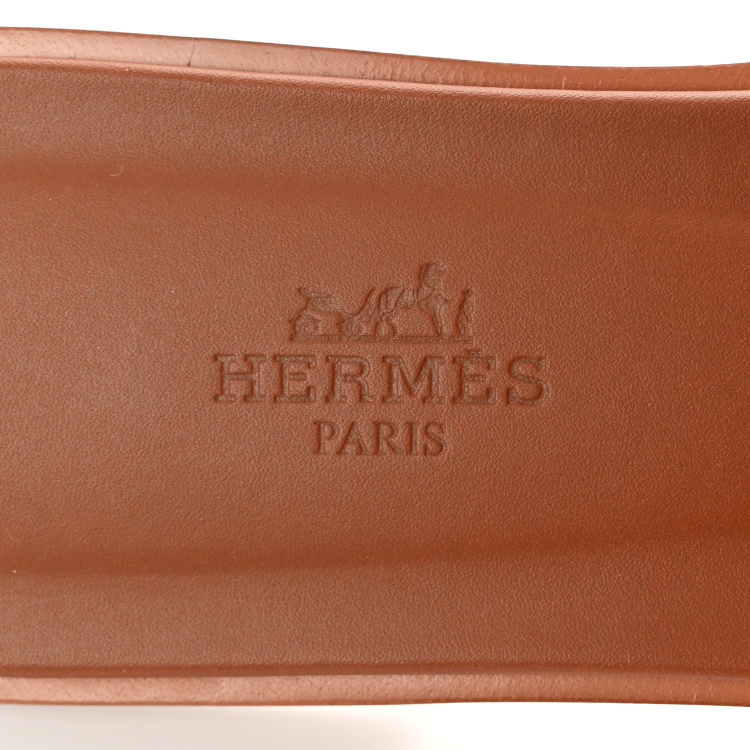 Hermes Box Calfskin Oran Sandals 38 Gold 5 of 9