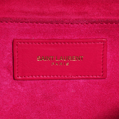 Saint Laurent Calfskin Y Ligne Clutch Fuchsia 7 of 8