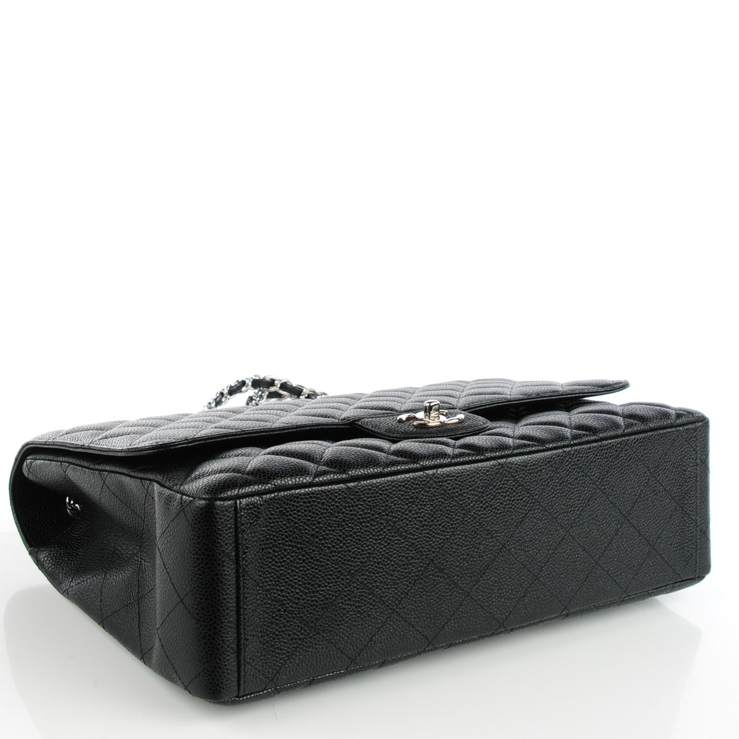 Caviar Quilted Maxi Single Flap Black