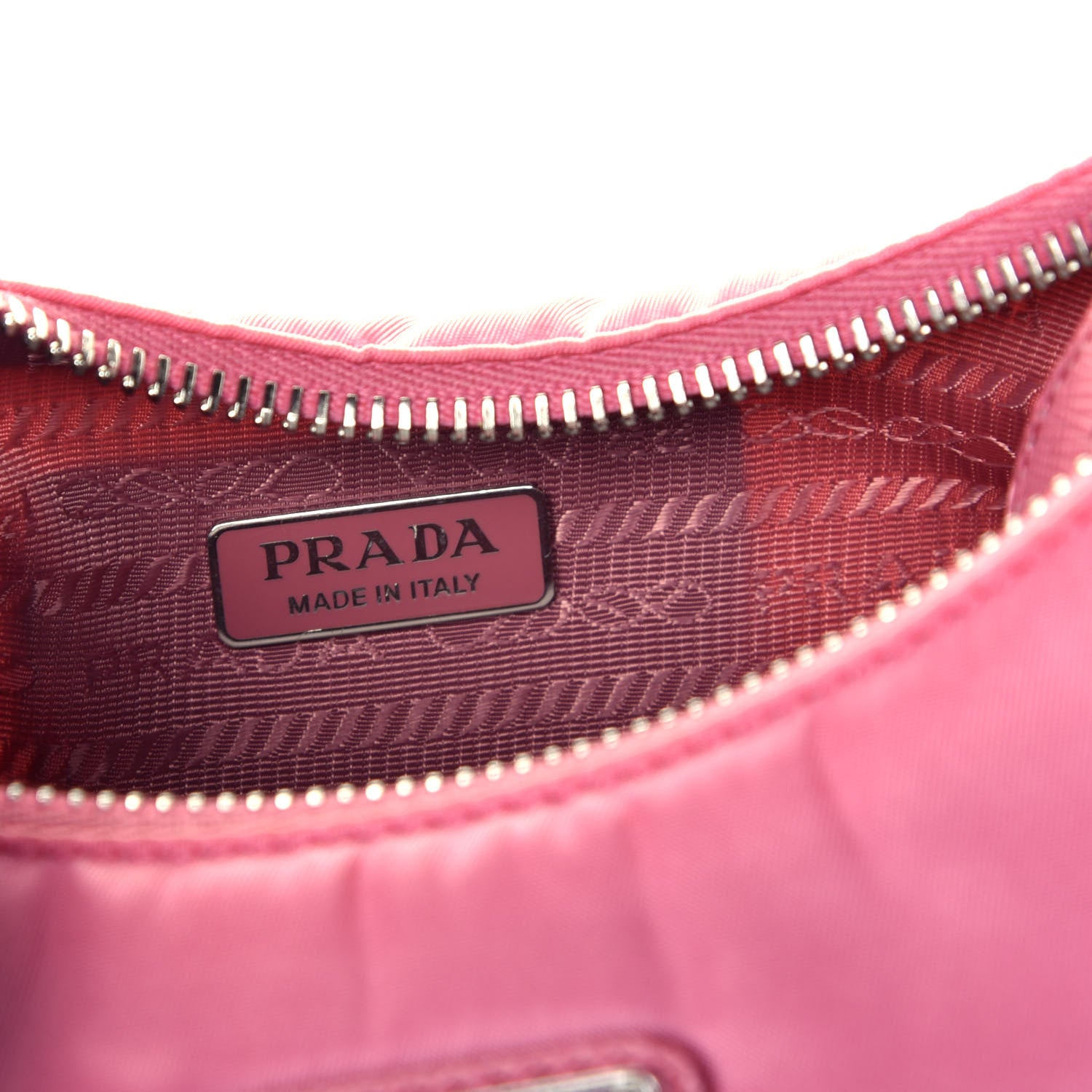 Prada Nylon Re-Edition 2005 Shoulder Bag Begonia 6 of 9