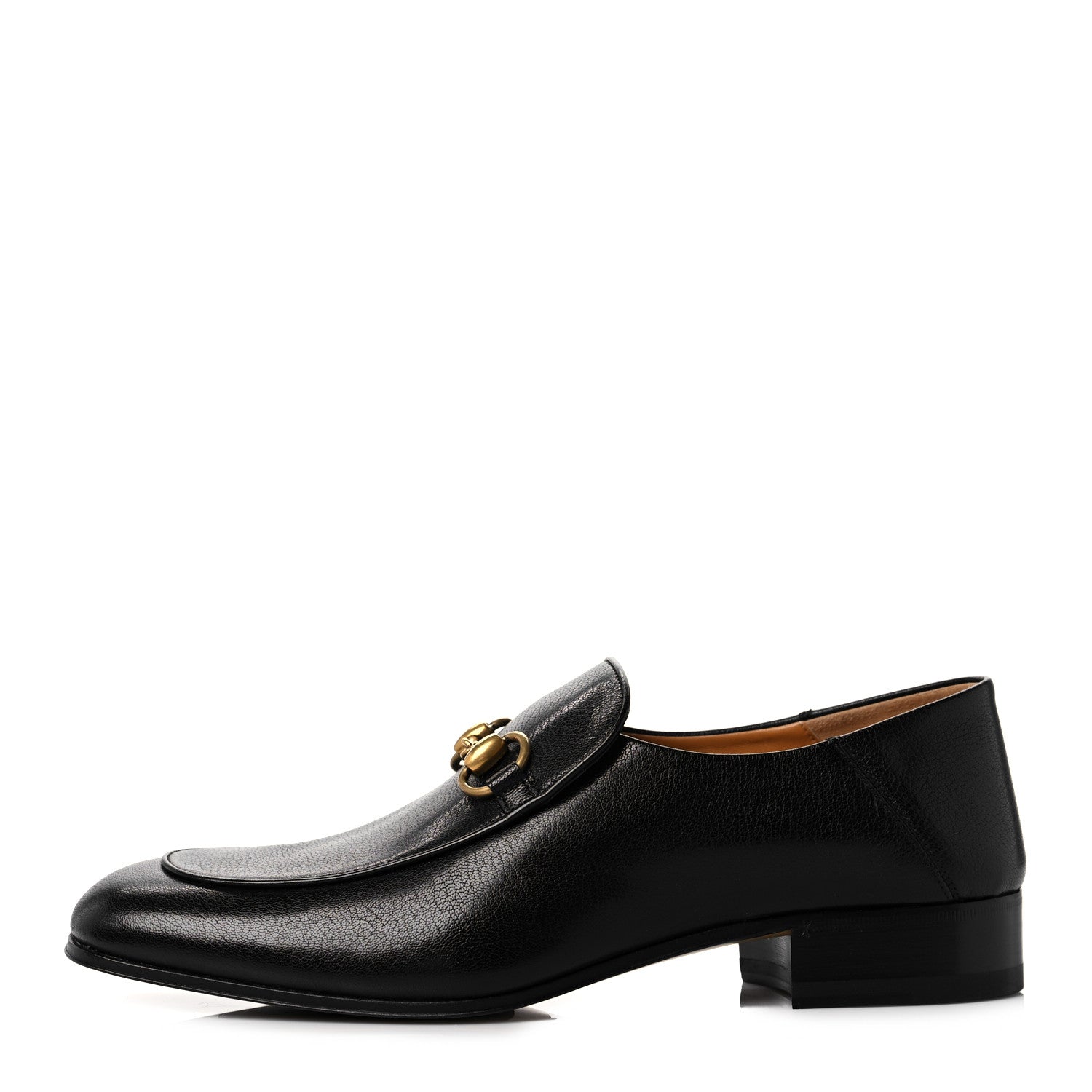 Gucci Goatskin Mens Horsebit Loafers 8 Black 1 of 9