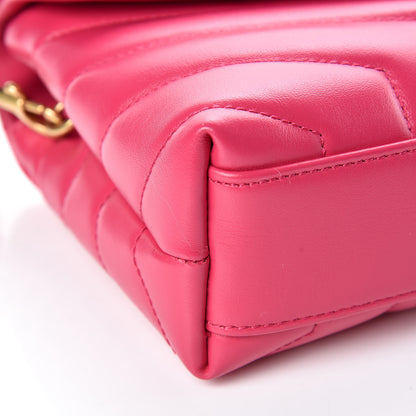 Saint Laurent Calfskin Y Quilted Monogram Toy Loulou Crossbody Bag Freesia 5 of 13