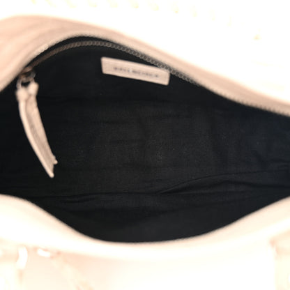Balenciaga Agneau Classic Silver Hardware Mini City Logo Strap Beige Tapioca 5 of 10