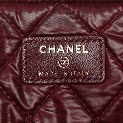Chanel Lambskin Quilted Large Vintage Mademoiselle Cosmetic Case Black 6 of 14