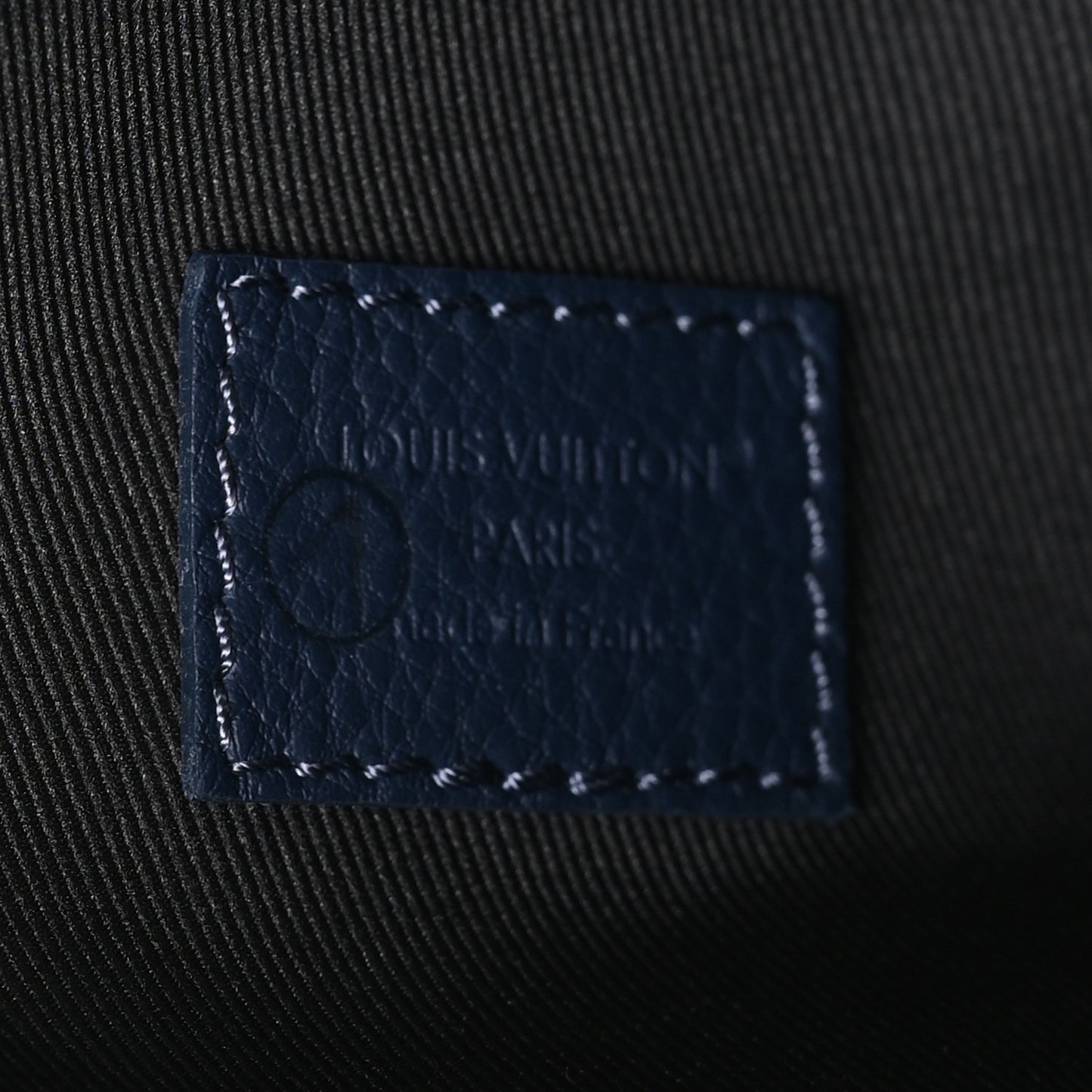 Calfskin Shadow Monogram Duo Slingbag Navy