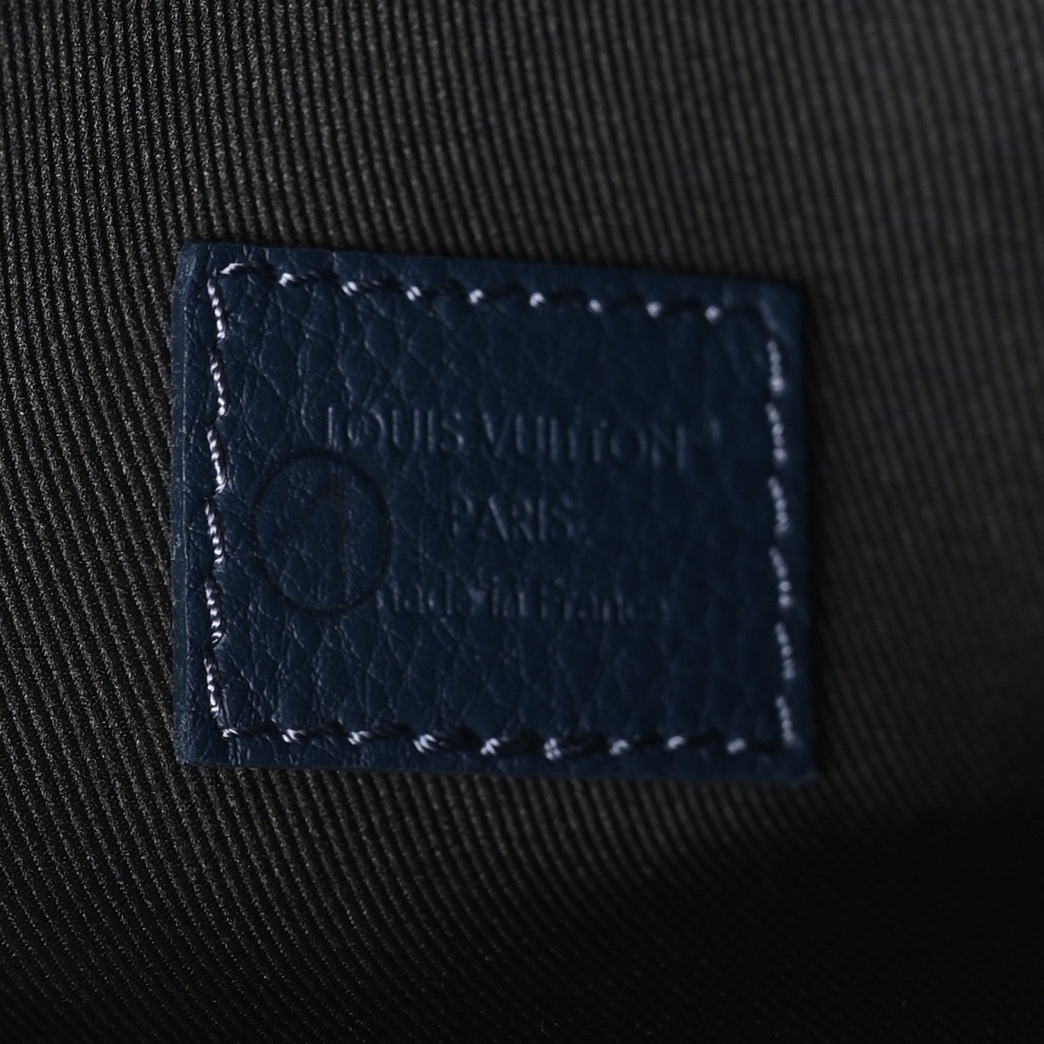 Louis Vuitton Calfskin Shadow Monogram Duo Slingbag Navy 5 of 8