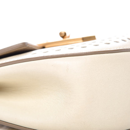 Chloe Calfskin Perforated Mini Drew Shoulder Bag White 11 of 13