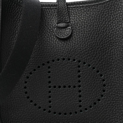 Hermes Taurillon Clemence Evelyne TPM Black 9 of 9