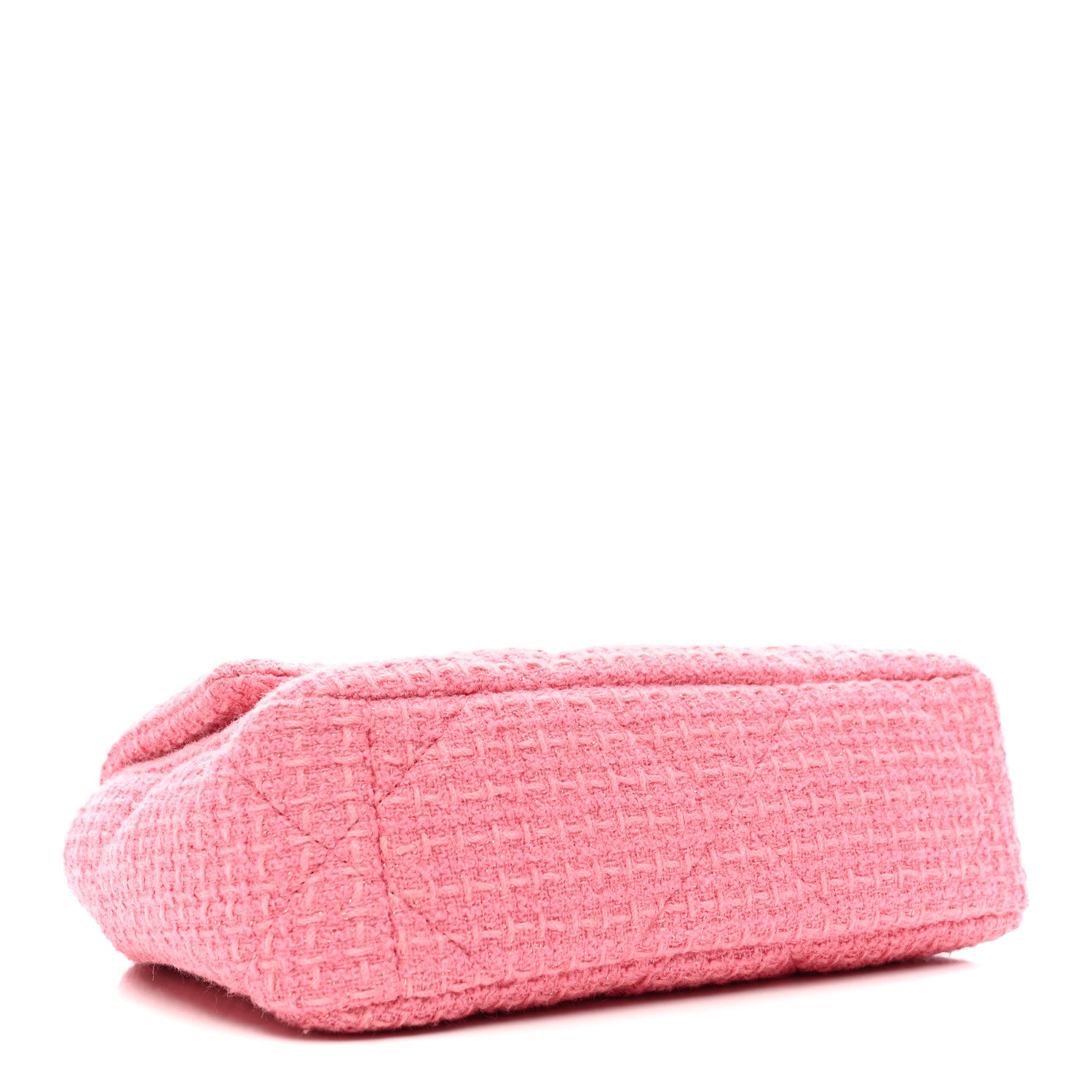 Chanel Metallic Tweed Quilted Medium Chanel 19 Flap Pink 4 of 10