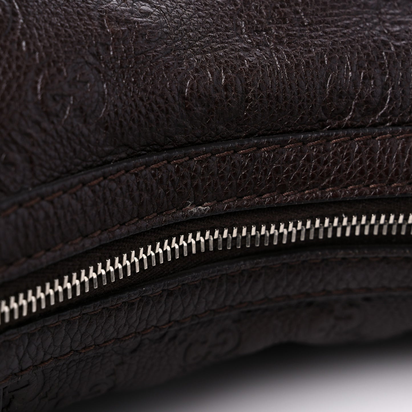 Guccissima Medium Techno Horsebit Hobo Brown