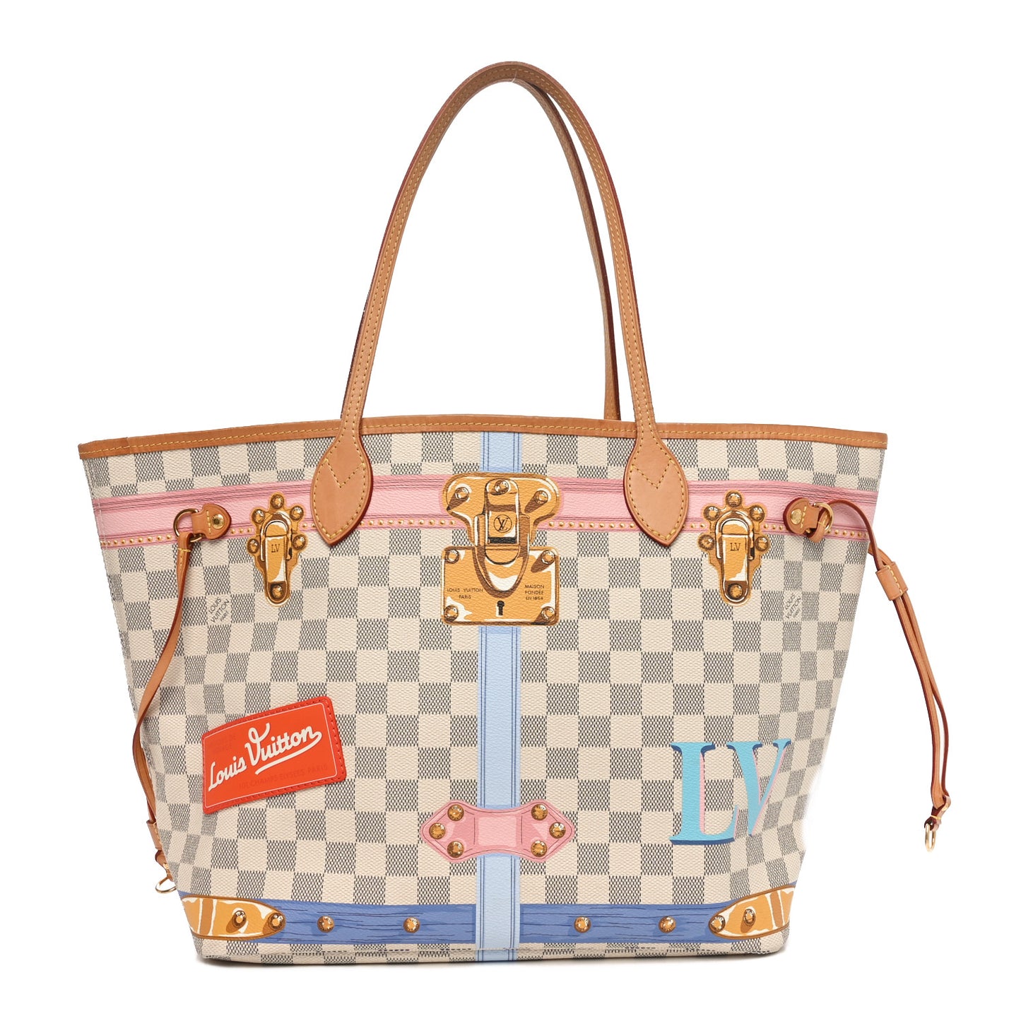 Damier Azur Summer Trunks Neo Neverfull MM