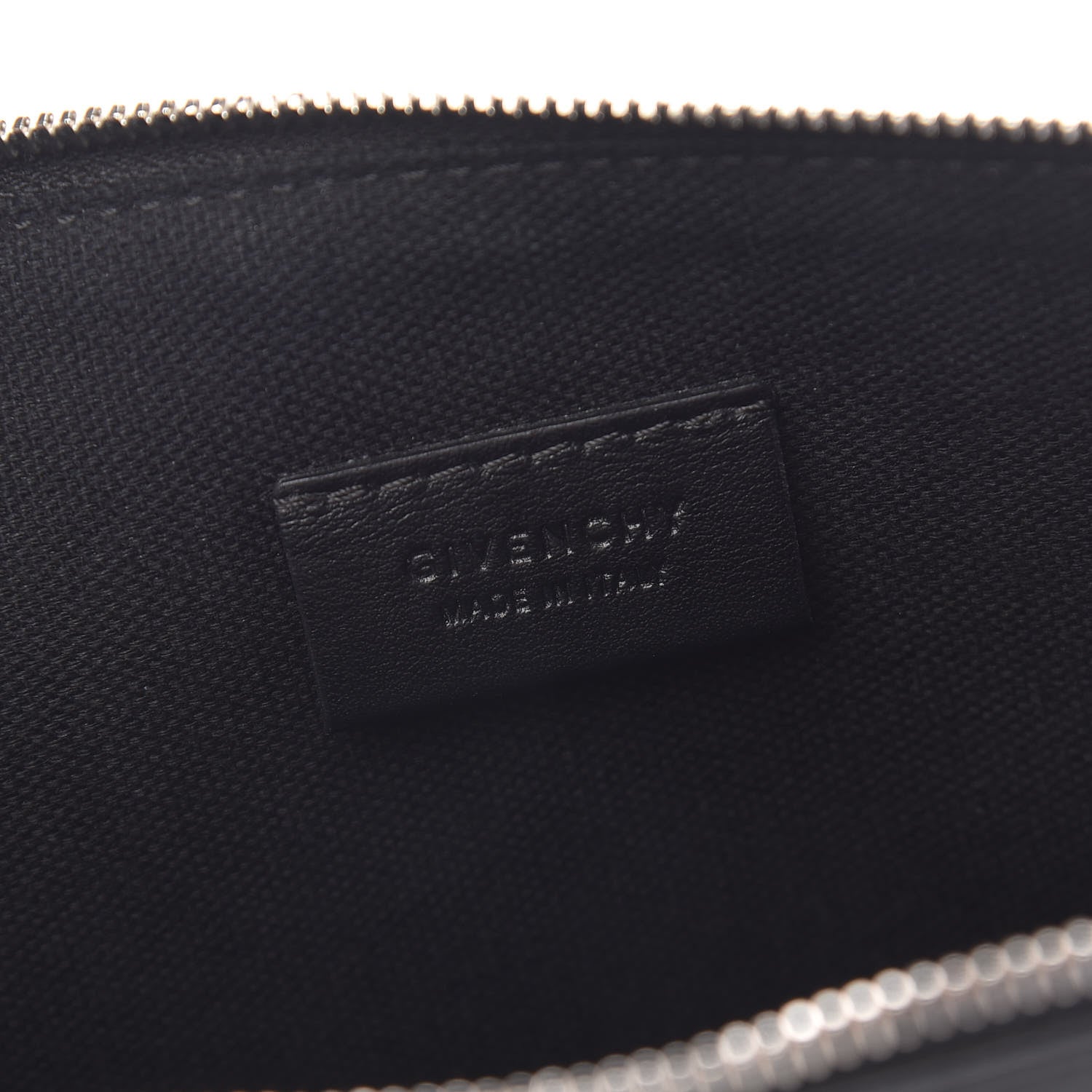 Givenchy Smooth Calfskin Graffiti Paint Logo Pouch Black 6 of 7