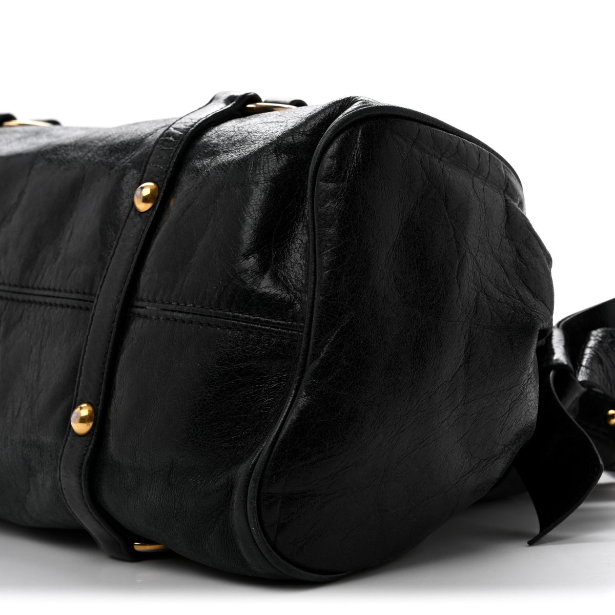 Vitello Lux Bow Tote  Black