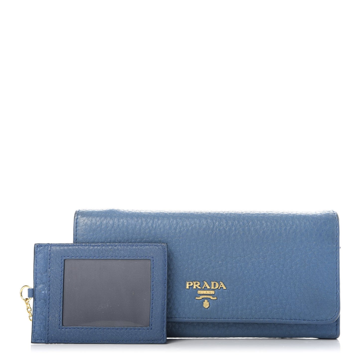 Vitello Phenix Continental Flap Wallet Cobalto