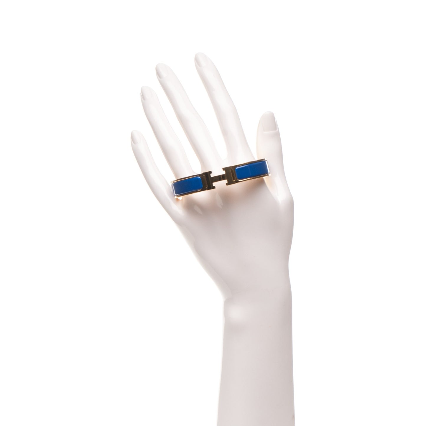 Enamel Narrow Clic Clac H Bracelet GM Bleu Royal