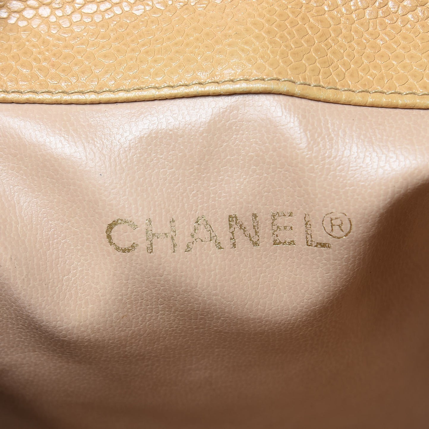 Caviar CC Sling Backpack Beige