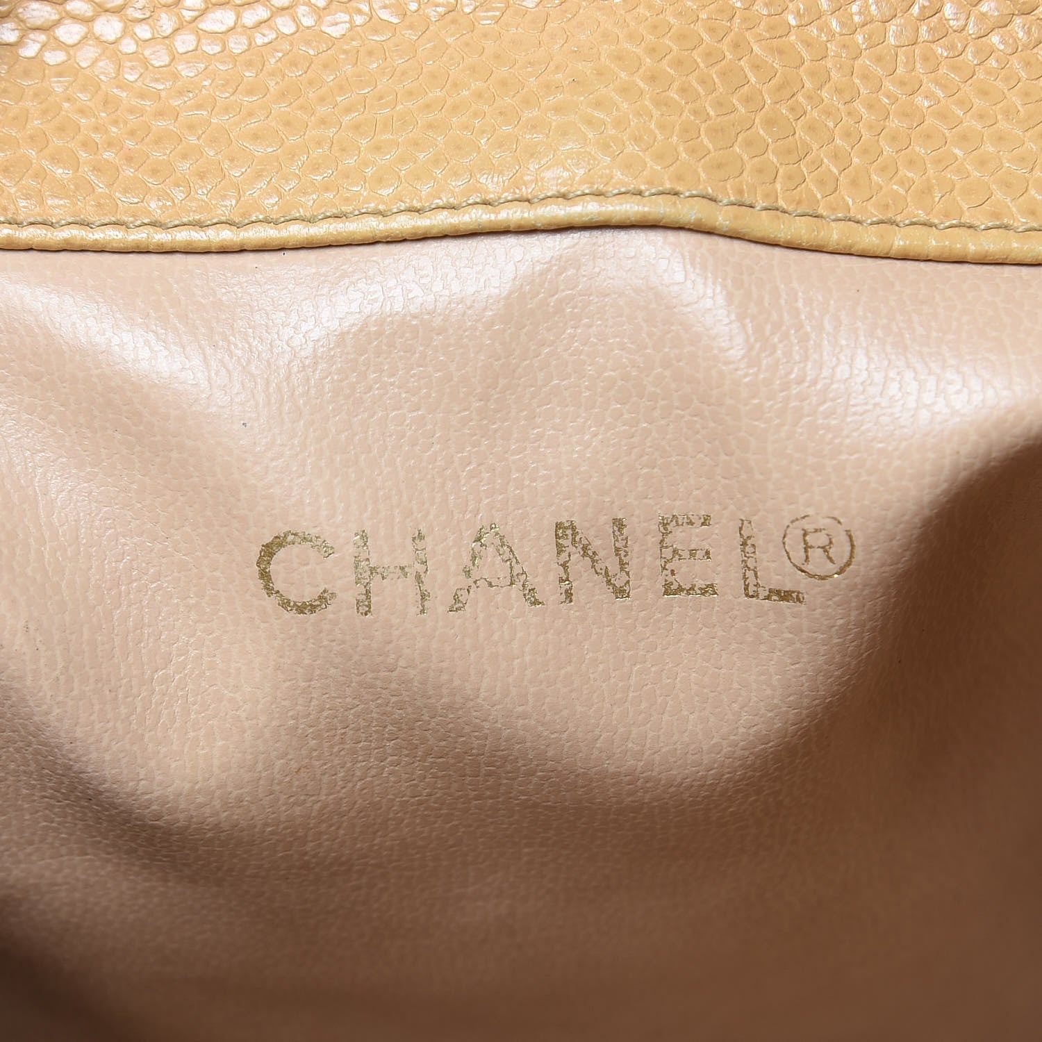Chanel Caviar CC Sling Backpack Beige 6 of 12