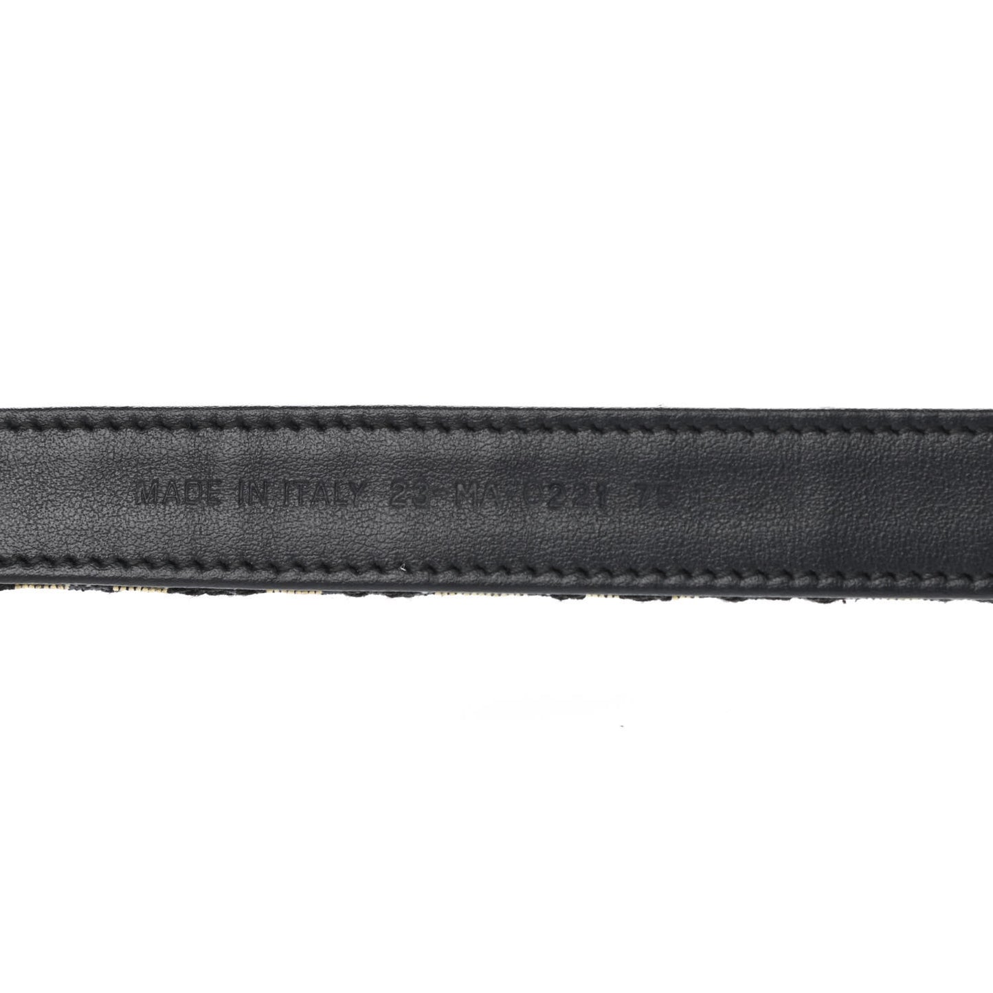 Jacquard Oblique 20mm Saddle Belt 75 30 Blue