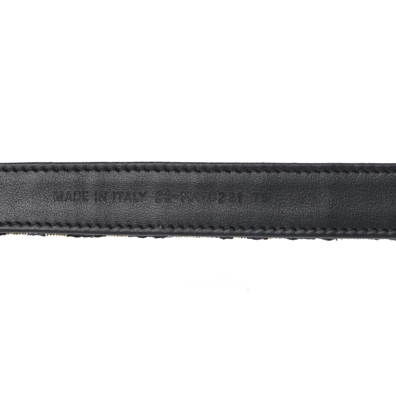 Christian Dior Jacquard Oblique 20mm Saddle Belt 75 30 Blue 4 of 6