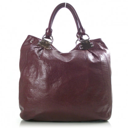 Miu Miu Vitello Leather Large Hobo Sandalo 1 of 12