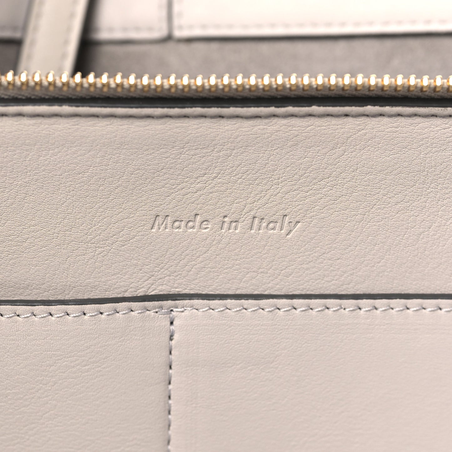 Baby Grained Calfskin Medium Tri-Fold Bag Powder