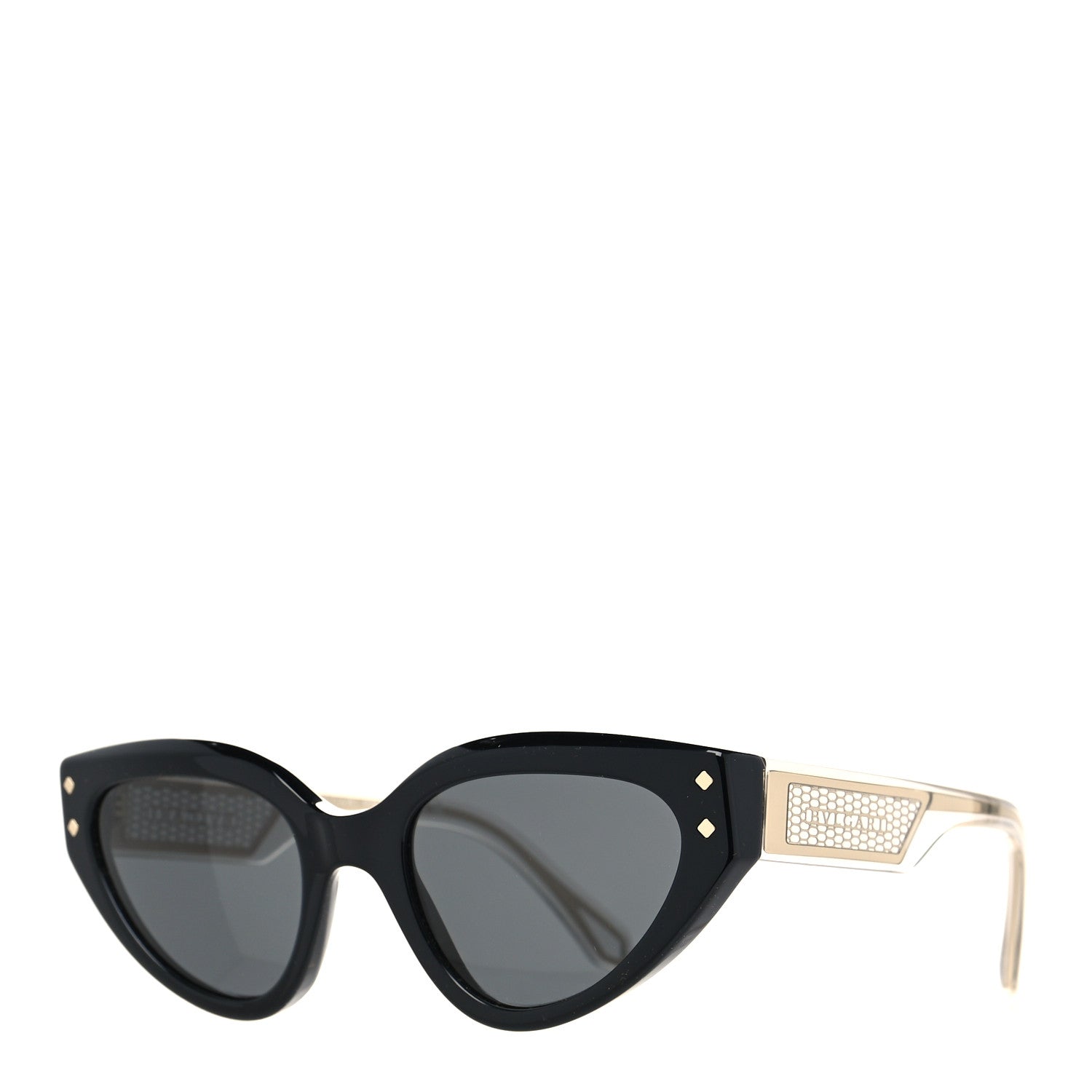 Bulgari Serpenti Vipermesh Cat Eye Sunglasses Black 1 of 8