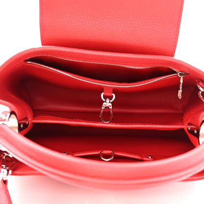 Louis Vuitton Taurillon Capucines PM Scarlet 4 of 9