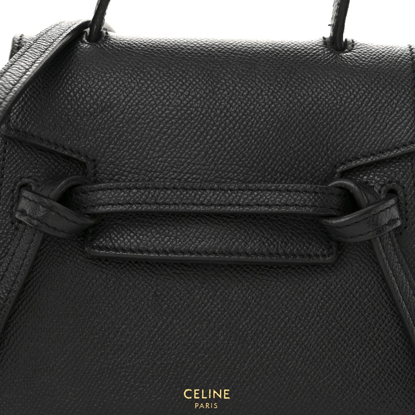 Grained Calfskin Pico Belt Bag Black